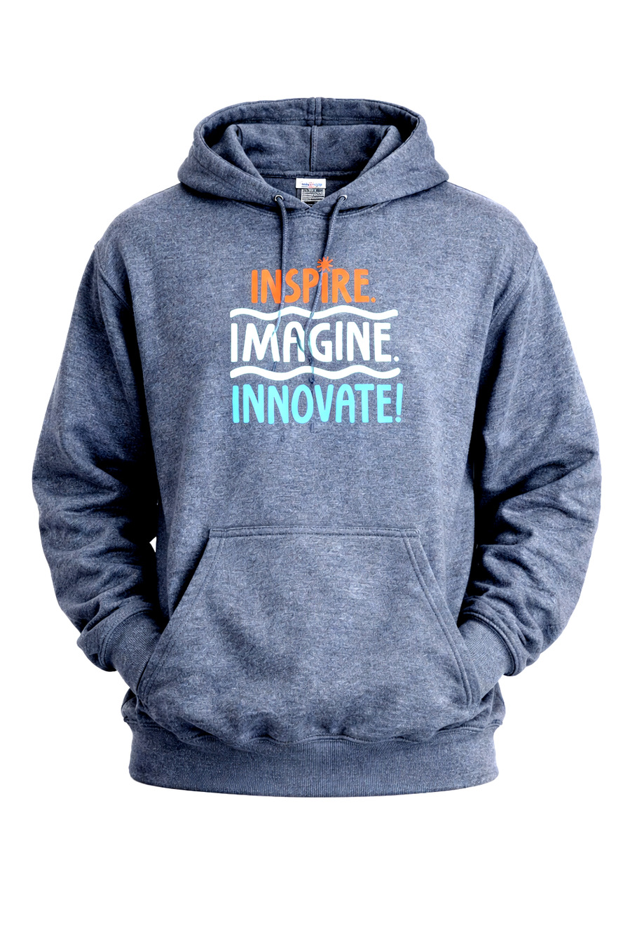 Jerzees Nublend Hoodie – Gray with Graphic - Size XL